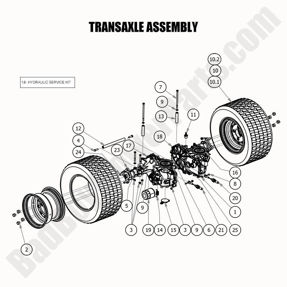 M-V-Yページ Bad Boy Mower Parts Diagram|2020|ZT Avenger|Transaxle